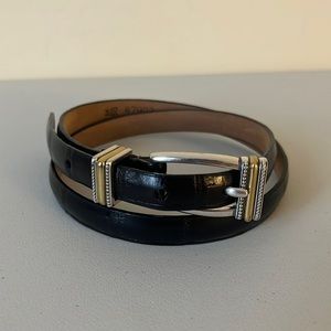 Brighton Embossed Belt with Two-Tone Buckle Size M 30